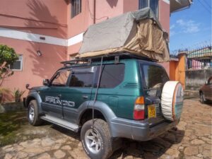 Roof Top Tent Land cruiser Prado TZ/TX Hire in Kenya